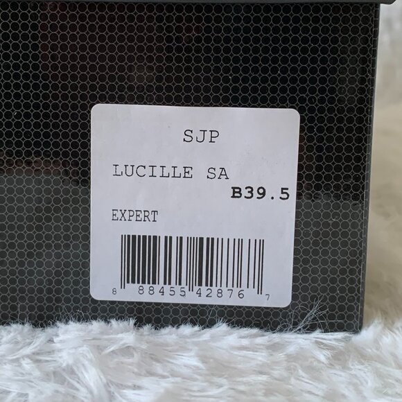 NIB SJP by Sarah Jessica Parker Lucille Bow Satin Pumps Blue EU 39.5 US 9 100mm - Picture 7 of 16